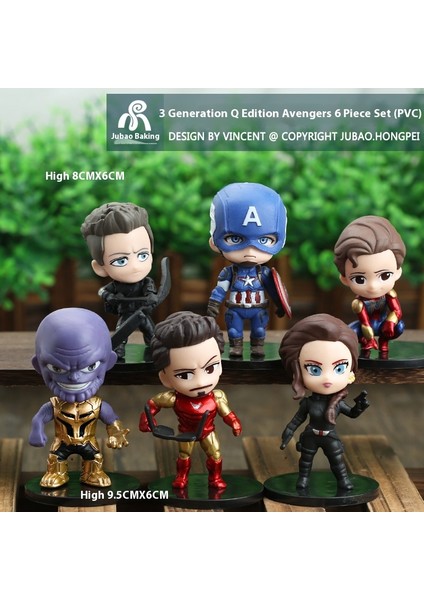 Avengers Serisi El Modeli Oyuncakların Büyük Kafa Versiyonu (Yurt Dışından)