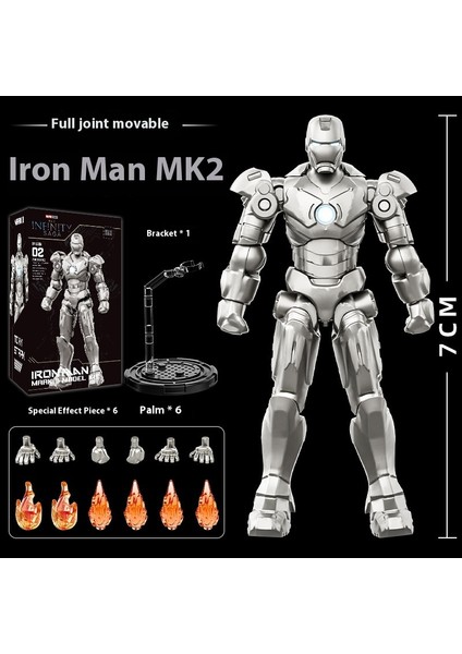 Marvel Iron Man Süs Eşyalarının Anime Modelinin Birleştirilmiş Versiyonu (Yurt Dışından)