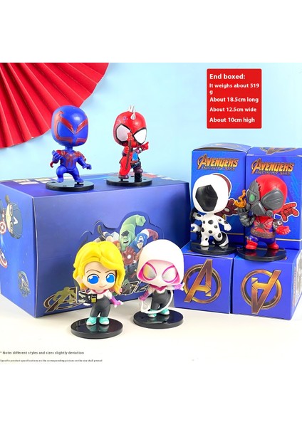 Marvel Big Head Edition Avengers Komple Model Set Süs (Yurt Dışından)