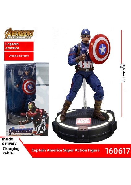 Marvel Avengers Model Kaptan Amerika Hareketli Oyuncaklar (Yurt Dışından)