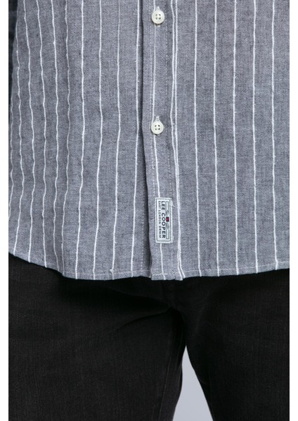 Nısjos Erkek U.kol Dokuma Gömlek Gri fırsatları