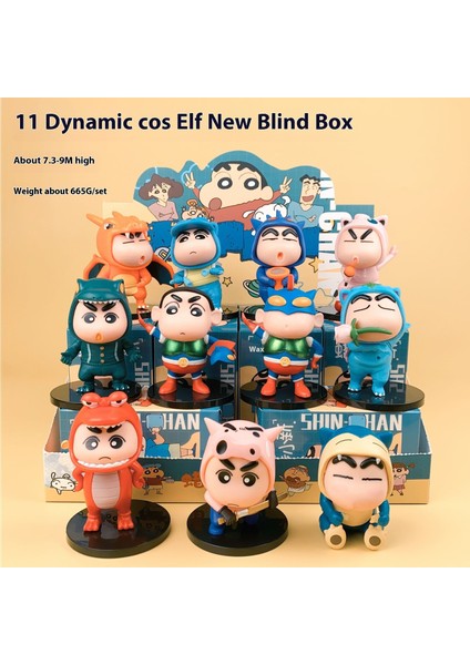 Crayon Shin-Chan Komple Model Süs Seti Anime Hediye Bebekleri (Yurt Dışından)