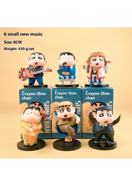 Crayon Shin-Chan Komple Model Süs Seti Anime Hediye Bebekleri (Yurt Dışından)