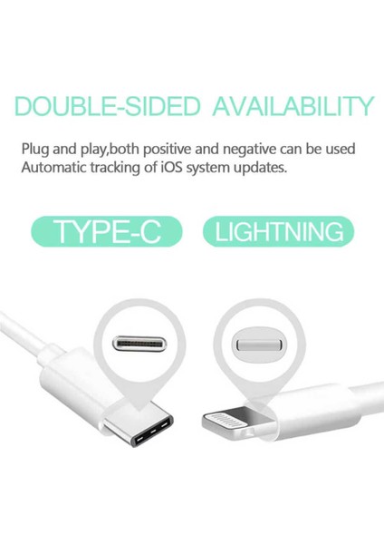 Apple Iphone 11 12 13 14 Pro Uyumlu Type C Hızlı Şarj Aleti Kablosu Usb-C Lightning Kablo modelleri