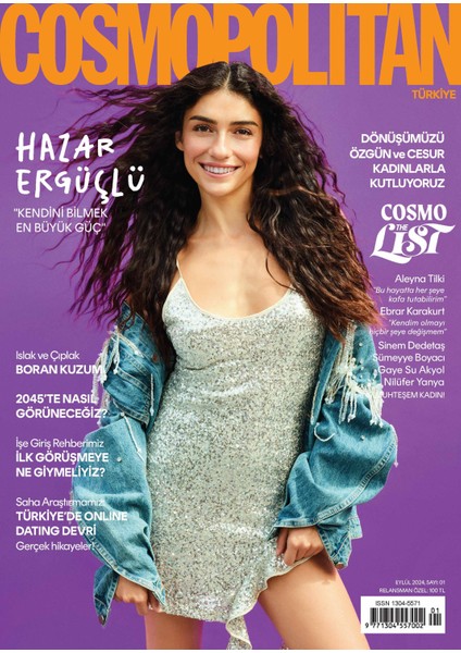 Cosmopolitan Türkiye Dergi Eylül 2024 Sayısı Hazar Ergüçlü