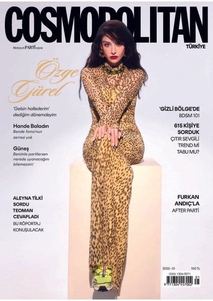 Cosmopolitan Türkiye Dergi Aralık 2024 Sayısı Özge Gürel