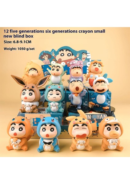 Crayon Shin-Chan Komple Model Süs Seti Anime Hediye Bebekleri (Yurt Dışından)