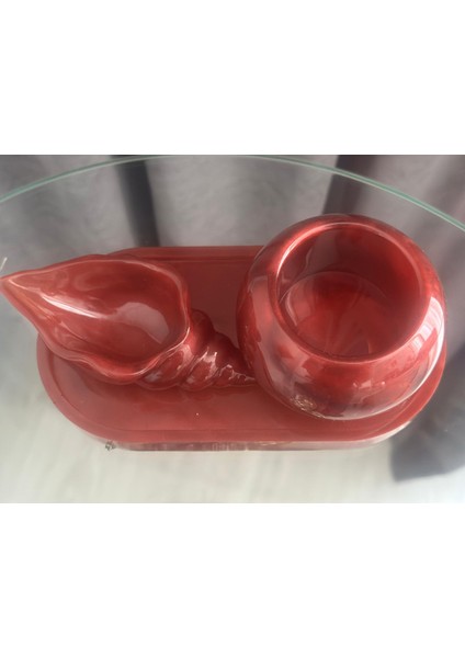 Deniz Kabuklu 3 Lü Ev Dekorasyon Seti, Saklama Kiti, Mumluk, Anahtarlık fiyatları