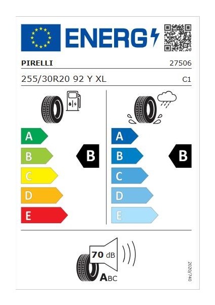 255/30 R20 92Y Xl P-Zero Pz4 Ls Rft (*) Oto Yaz Lastiği (ÜRETIM:2024)