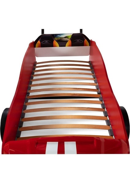 Kırmızı Arabalı Yatak Sport Mst Full Ledli Kumandalı ve Müzikli fırsatları