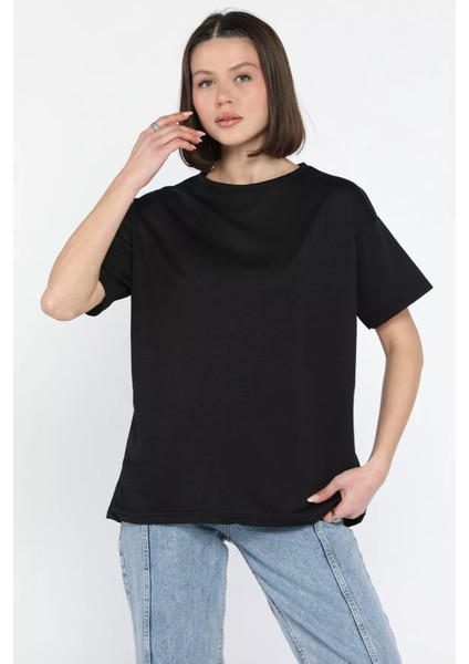 Kadın Bisiklet Yaka Basic Tişört P-00015063 fiyatları