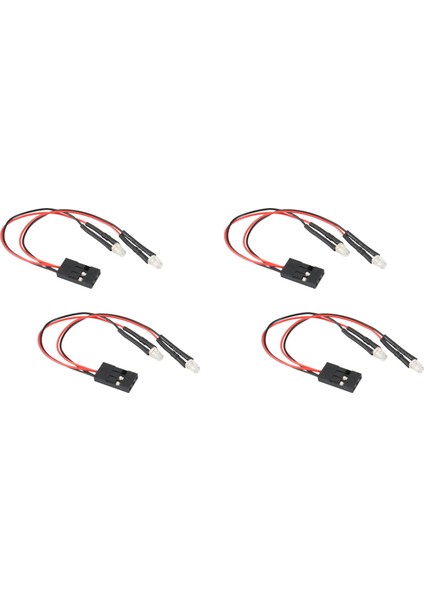 2 Adet 2 LED Işıklar 1/24 Rc Paletli Araba Eksenel SCX24 90081 Parçaları (Yurt Dışından)