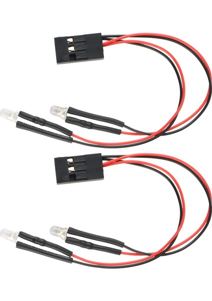2 Adet 2 LED Işıklar 1/24 Rc Paletli Araba Eksenel SCX24 90081 Parçaları (Yurt Dışından) modelleri