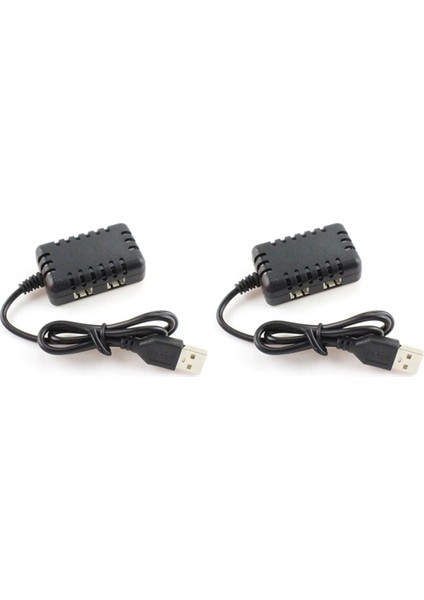 2 In 1 7.4V 1000MAH x 2 Xh-3p Rc Araba Için Hızlı USB Şarj Cihazı (Yurt Dışından)