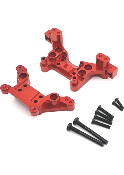 H16 16207 16208 16209 16210 1/16 Rc Araba Yükseltme Parçaları Aksesuarları Için Metal Ön ve Arka Şok Kuleleri, Gri (Yurt Dışından) modelleri