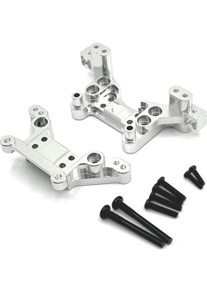 H16 16207 16208 16209 16210 1/16 Rc Araba Yükseltme Parçaları Aksesuarları Için Metal Ön ve Arka Şok Kuleleri, Gri (Yurt Dışından) fırsatları