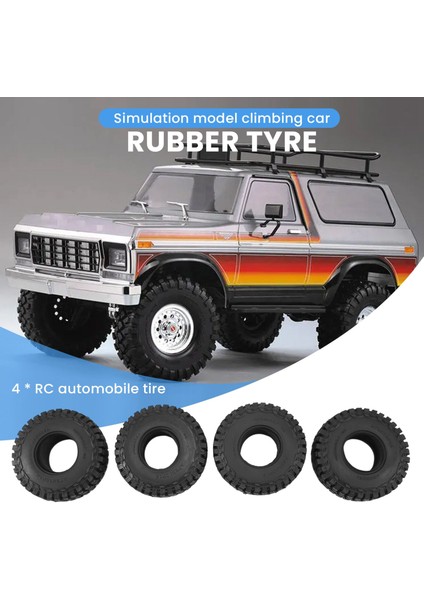 Adet 110MM 1.9 Lastik Lastikler 1/10 Rc Paletli Araba Eksenel SCX10 90046 SCX10 Iıı AXI03007 Trx4 D90 (Yurt Dışından) modelleri