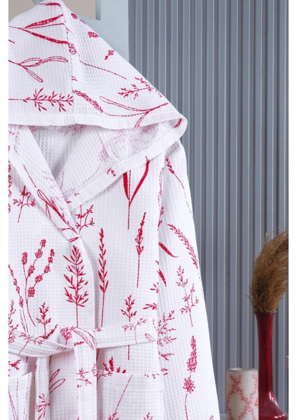 %100 Pamuklu Kadın Bornoz Baskı Desenli Pike Bornoz modelleri