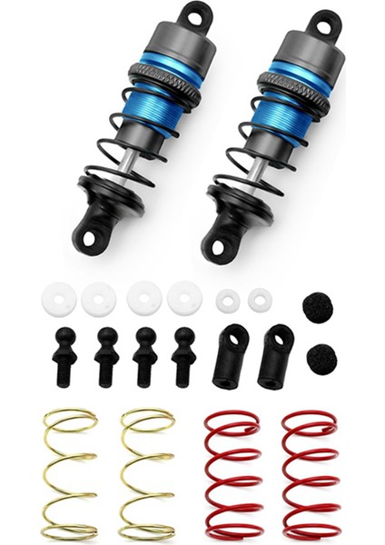 1/10 1 Çift Metal Hidrolik Amortisörler Rc Uzaktan Kumanda Araba Düz Yarış Drift Araba (63MM) (Yurt Dışından)