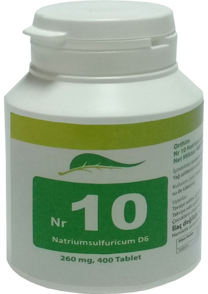 Dr. Tuzları Nr.10 Natrium Sulfuricum 400 Tablet