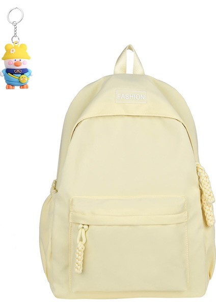 Rahat Büyük Kapasiteli Sırt Çantası Moda Kız Basit Üniversite Öğrencisi Okul Çantası Bilgisayar Sırt (Yurt Dışından)