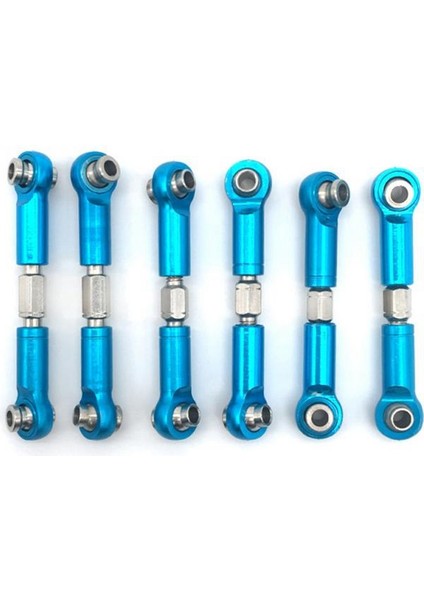6 Adet Ayarlanabilir Metal Çekme Çubuğu Ön/arka Servo Bağlantısı Rc Araba Için, Mavi (Yurt Dışından) fırsatları