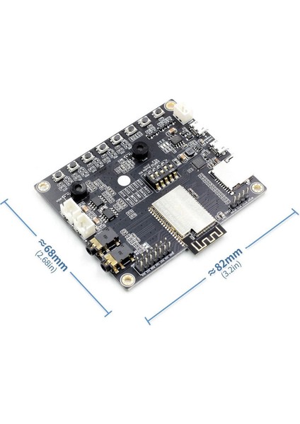 ESP32-AUDIO-KIT Ses Uygulama Geliştirme Kartı Wifi Bluetooth Ev Otomasyon Kontrol Müzik Çalma Sesli Komut Algılama Iot Mikrofon Kulaklık 3W Amfi USB Jtag Sd Kart Kulaklık Mikrofon 6x Buton