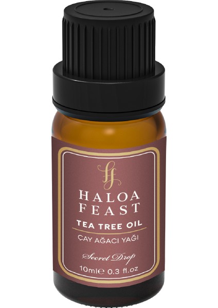 HALOA FEAST Çay Ağacı Yağı - Tea Tree Essential Oil 10 ml 0,3fl.oz Akışlı Kapak