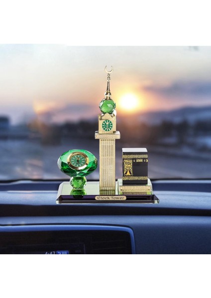 Model Minyatür Saat I Model Heykel Kristal Mimarisi 12.5X8.5X17CM (Yurt Dışından) modelleri