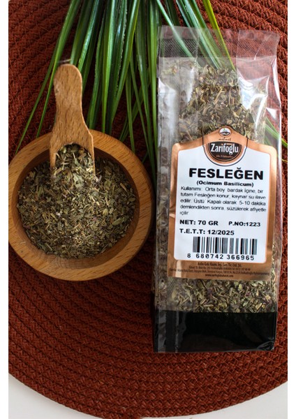Fesleğen Yaprağı Otu Bitkisi Şifalı Bitkiler 70 gr