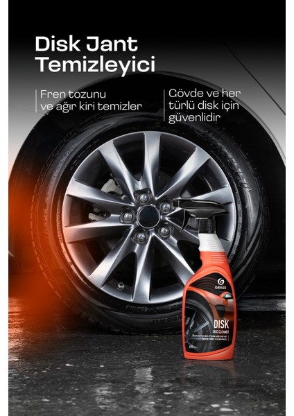 Disk Jant Temizleyici - Balata Tozu ve Pas Için En Iyi Çözüm (600ML)