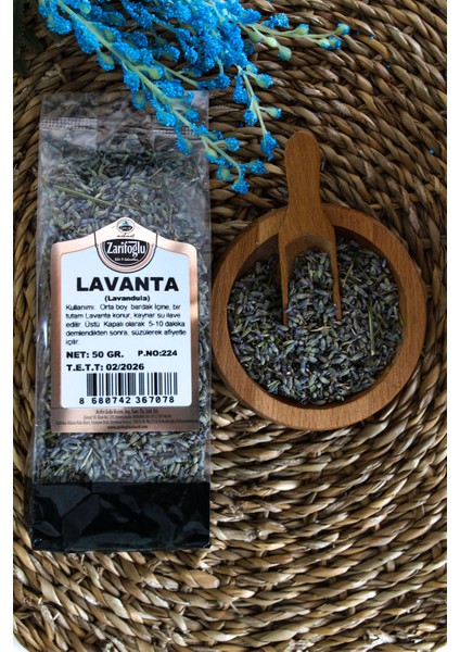 Lavanta Çiçeği Otu Bitkisi Şifalı Bitkiler 50 gr