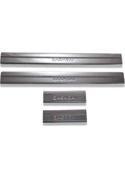 Nissan Qashqai Krom Kapı Eşiği 2014 Üzeri 4prç Paslanmaz Çelik