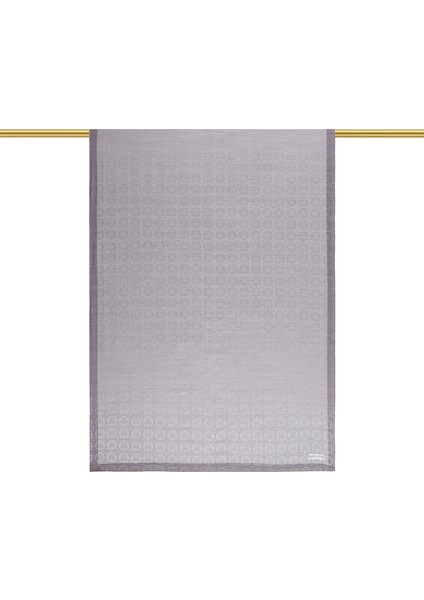 Gri Kelebek Monogram Desen Ipek Pamuk Şal fiyatları