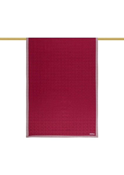 Bordo Kelebek Monogram Desen Ipek Pamuk Şal fiyatları