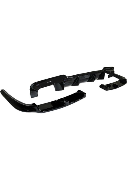 Bmw F10 Vorsteiner Difüzör 3 Parça Sağ Sol Çıkışlı 2010-2017 Arası Parlak Siyah modelleri