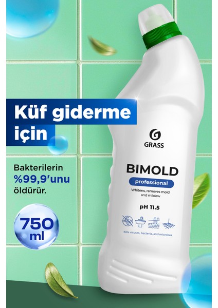 BIMOLD Küf Temizleyici Beyazlatıcı Profesyonel Jel 750 ml