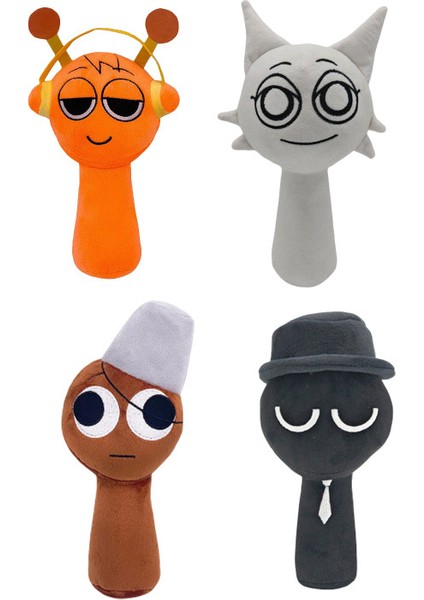 4 Parça Set 25CM Sprunki Oyuncak Peluş Ritim Kutusu (Yurt Dışından)