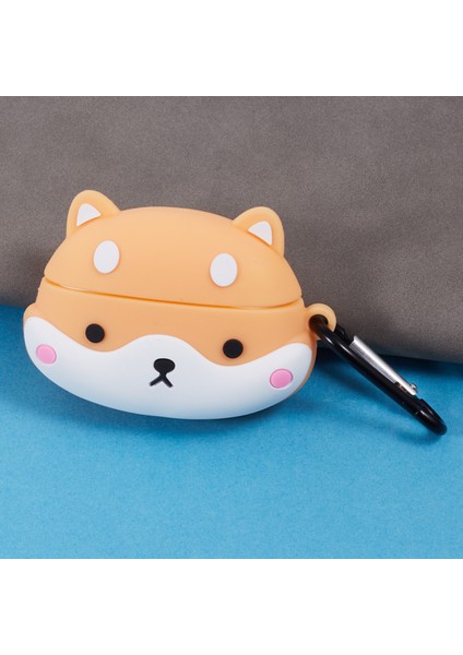 Apple Airpods Pro Kulaklık Silikon Kapak Shiba Inu Şekli Koruyucu Kılıf (Yurt Dışından) indirimleri