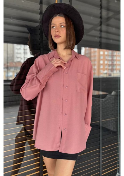 Kadın Tek Cepli Salaş Gömlek fiyatları