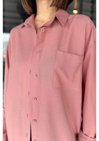 Kadın Tek Cepli Salaş Gömlek modelleri