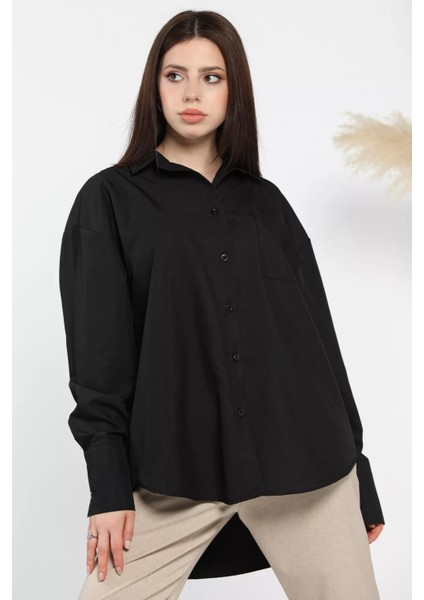 Kadın Tek Cepli Salaş Gömlek modelleri