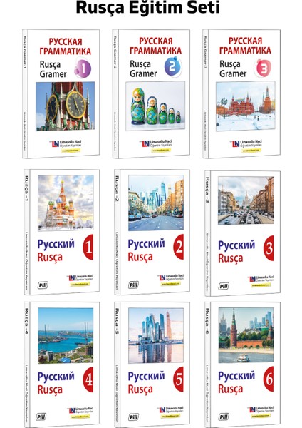 Rusça Eğitim Seti - Rusça Kitap - Torfl, Yds Sınav Hazırlık - Kolay Rusça Kelime Öğrenme Kitapları fiyatları