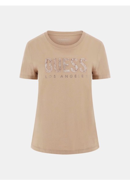 Önü Logolu Kadın T-Shirt W5RI19I3Z14