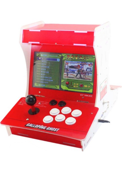 Iki Kişilik Retro 10 Inç Ekran Old School Oyun Konsolu 8200 Oyun - Joystick ile Supreme Street Fight Arcade Oyun Makinesi Dahili Hoparlör 29CM x 47CM x 35CM M77 fırsatları
