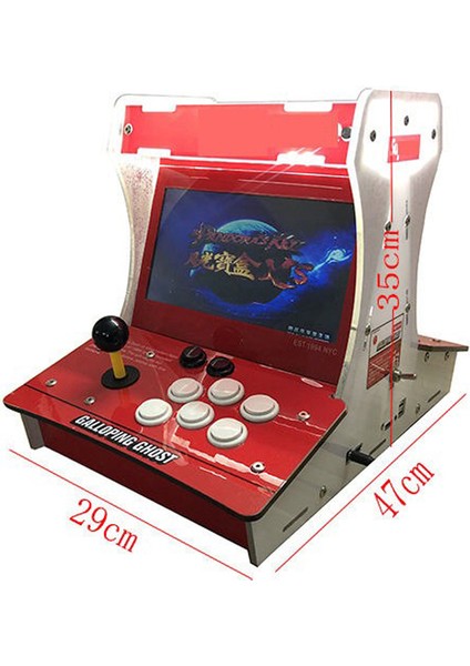 Iki Kişilik Retro 10 Inç Ekran Old School Oyun Konsolu 8200 Oyun - Joystick ile Supreme Street Fight Arcade Oyun Makinesi Dahili Hoparlör 29CM x 47CM x 35CM M77 indirimleri