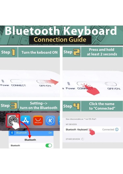 Üniversal Tablet Telefon iPad Tüm Cihazlara Uyumlu Kablosuz Taşınabilir Renkli Bluetooth Klavye ve Mause Seti fırsatları