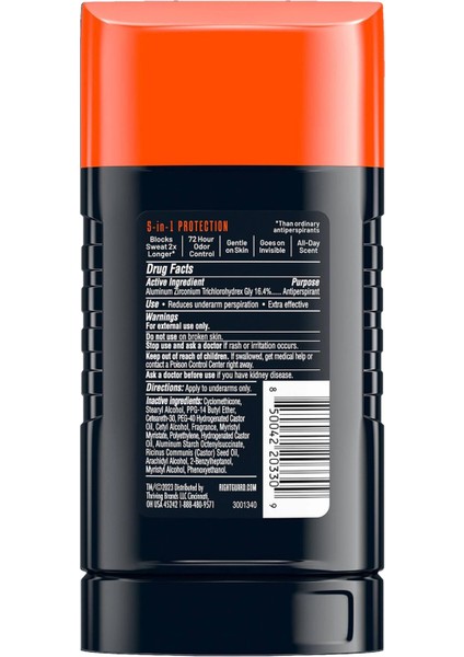 Xtreme Defense Arctic Refresh Antiperspirant Stick Deodorant 73.7gr