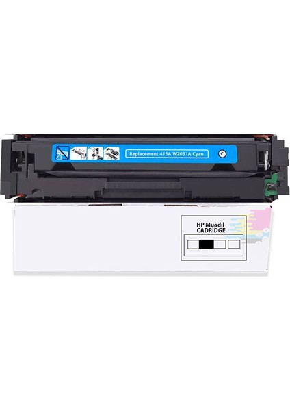 HP Color Laserjet Pro M479DN-HP 415A Uyumlu Muadil Toner Mavi 2100 Syf fiyatları