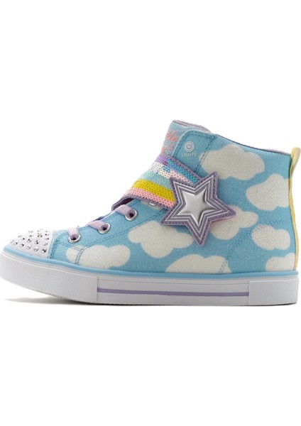 Twinkle Toes Shootıng Star Brıghts Sneaker Bantlı Lastik Bağcıklı Işıklı Mavi Kız Çocuk Ayakkabı